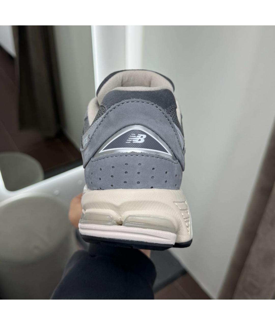 NEW BALANCE Серые замшевые низкие кроссовки / кеды, фото 7