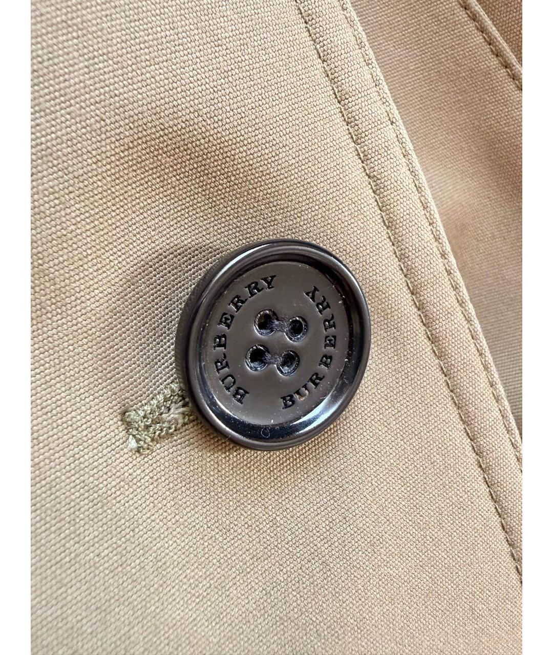 BURBERRY Хаки хлопковый тренч/плащ, фото 5