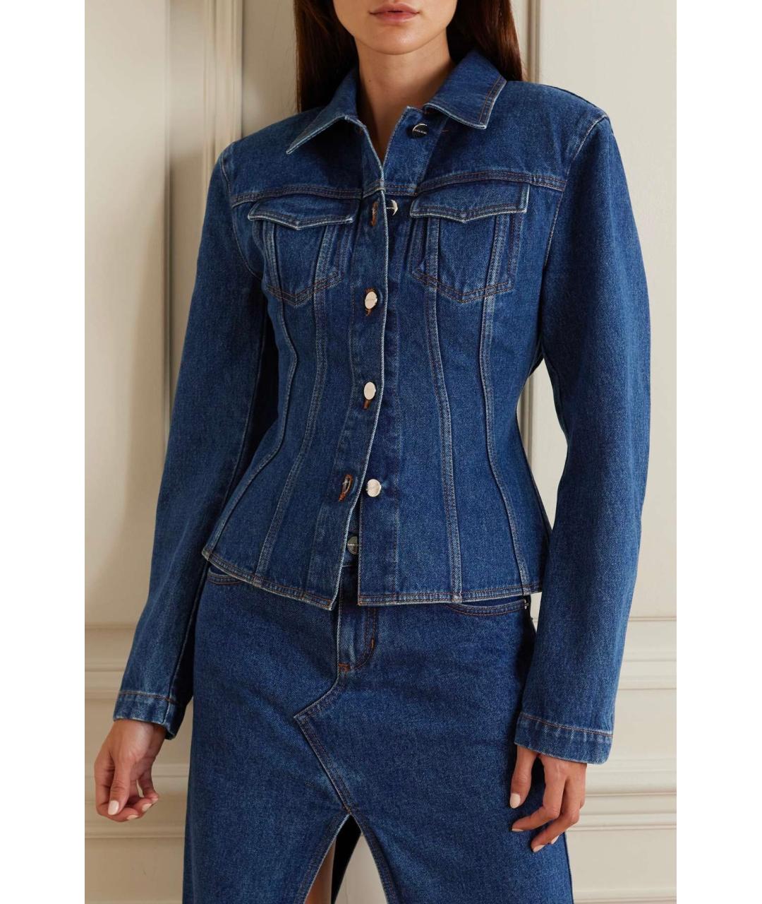 DAVID KOMA Синяя хлопковая куртка, фото 3