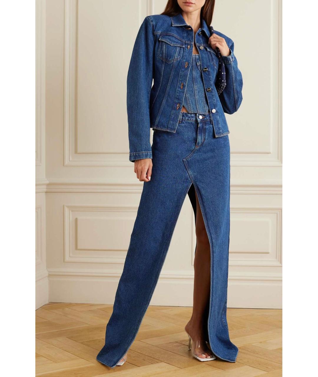 DAVID KOMA Синяя хлопковая куртка, фото 2