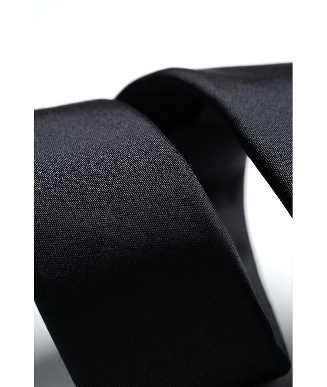 DOLCE&GABBANA Черный шелковый галстук, фото 4