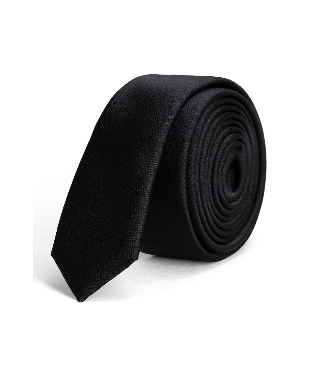 DOLCE&GABBANA Черный шелковый галстук, фото 1