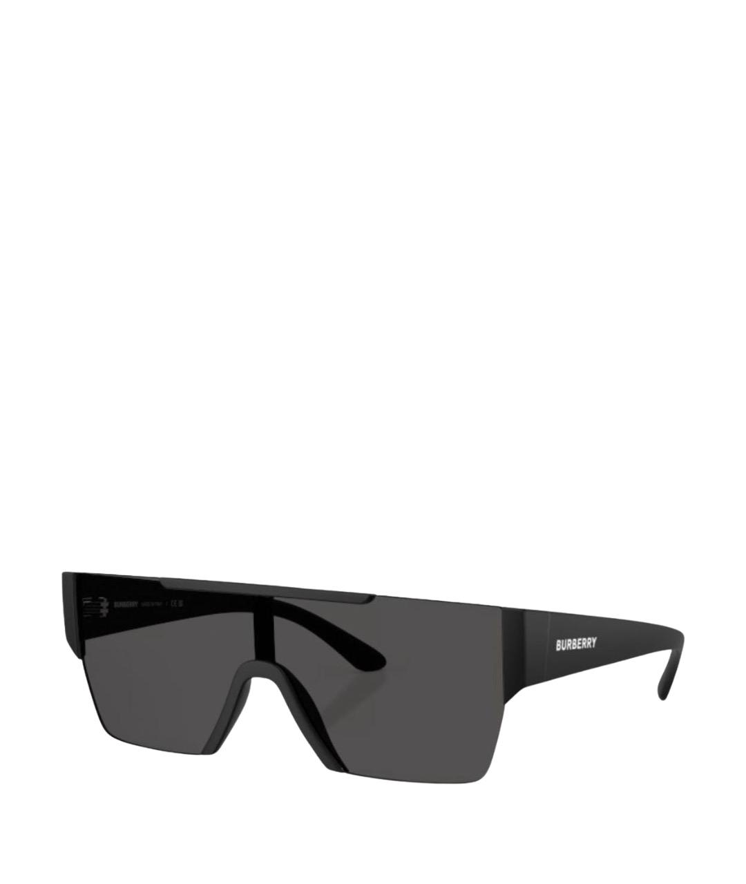 BURBERRY Черные пластиковые солнцезащитные очки, фото 1