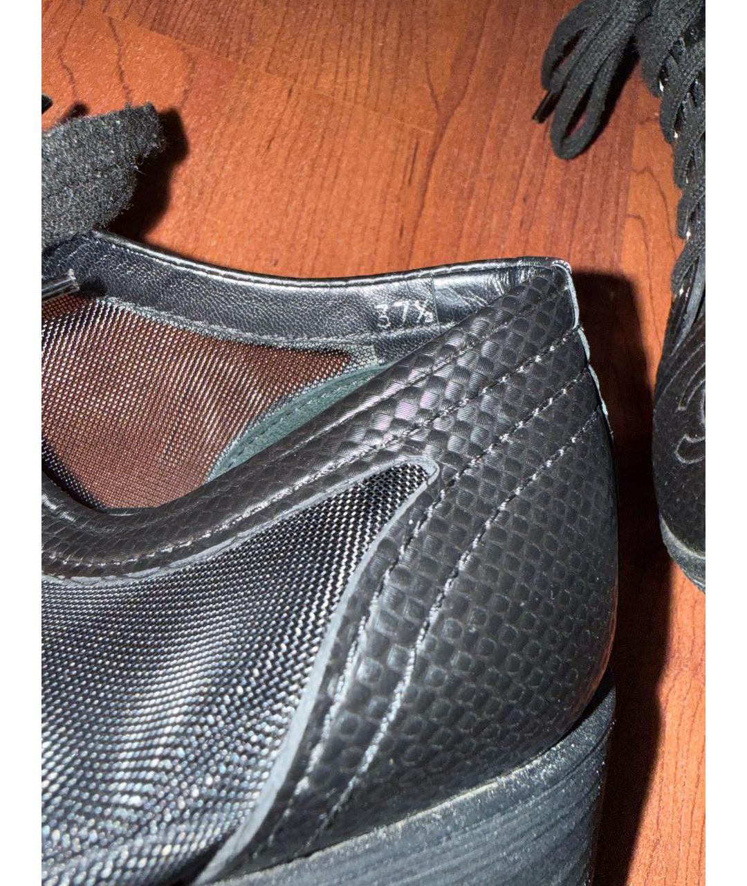 CHANEL Черные кожаные туфли, фото 8