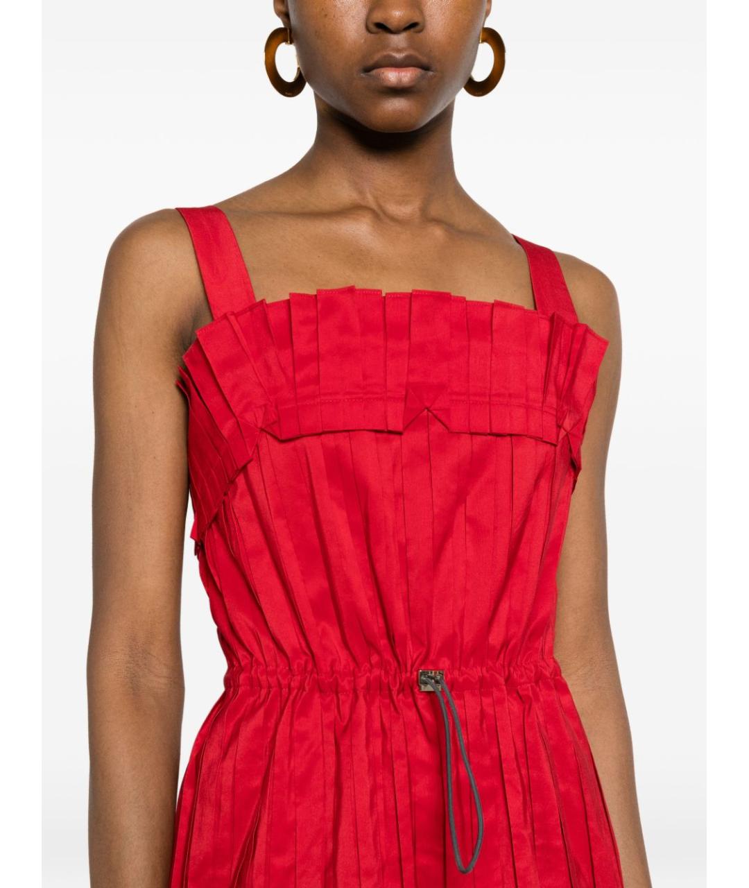 FENDI Красное коктейльное платье, фото 2