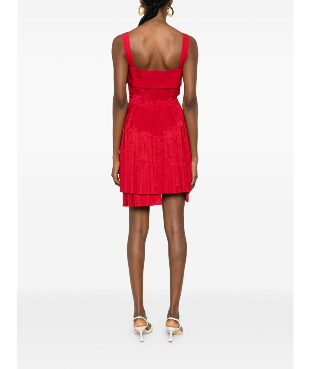 FENDI Красное коктейльное платье, фото 3
