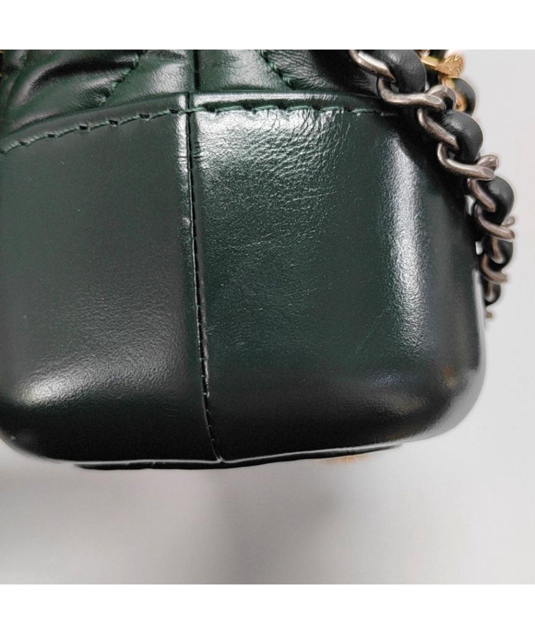 CHANEL Зеленая кожаная сумка через плечо, фото 3