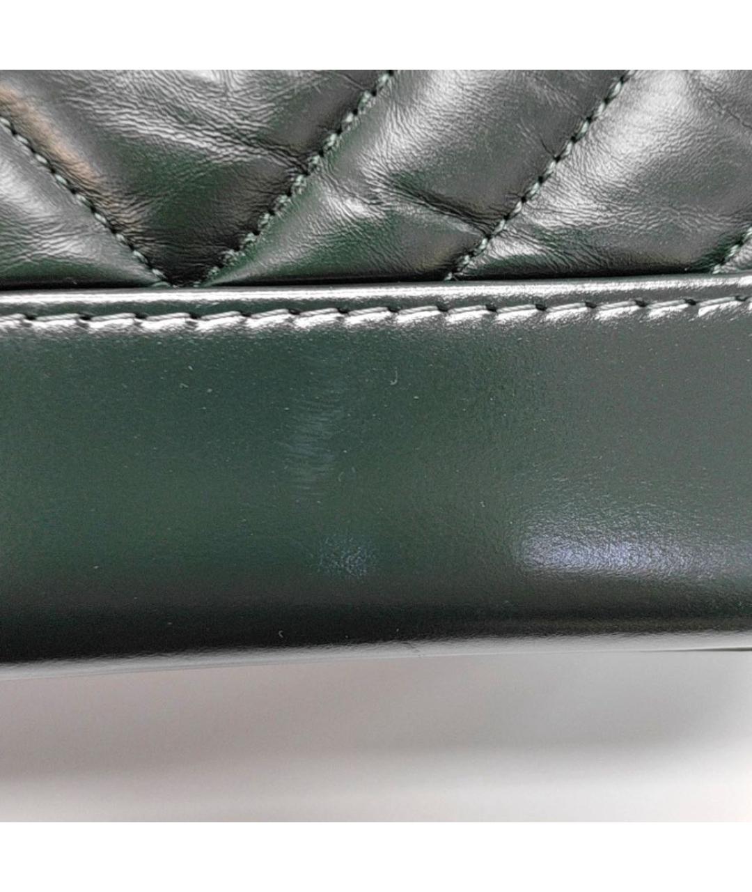 CHANEL Зеленая кожаная сумка через плечо, фото 5