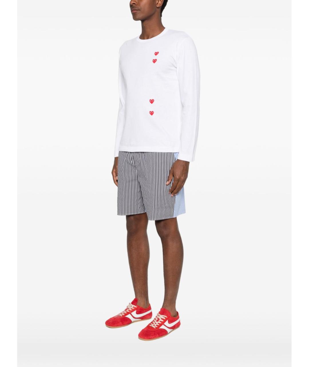 COMME DES GARÇONS Белая хлопковая футболка, фото 4