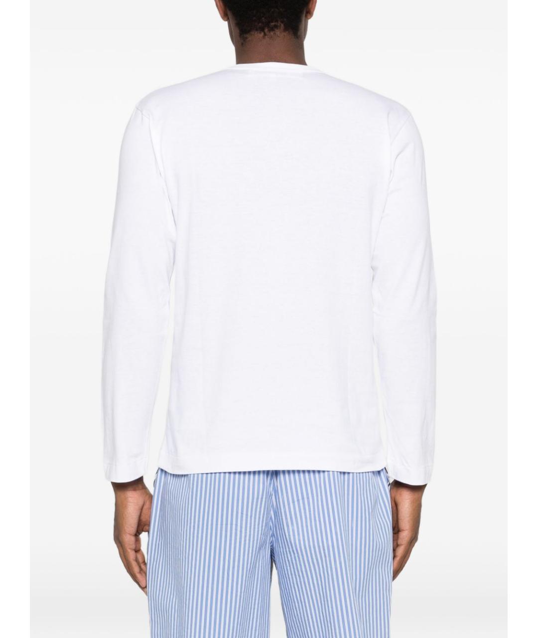 COMME DES GARÇONS Белая хлопковая футболка, фото 3