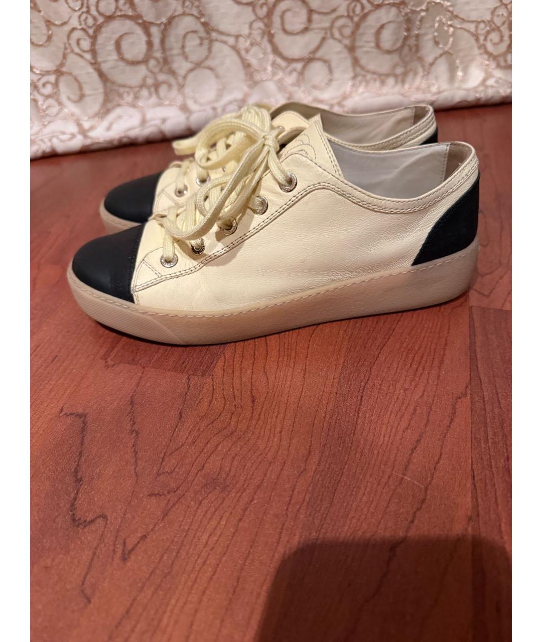 CHANEL Кожаные кеды, фото 5