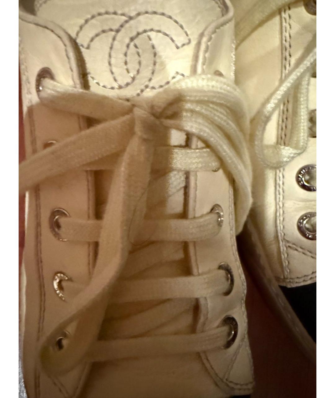 CHANEL Кожаные кеды, фото 6