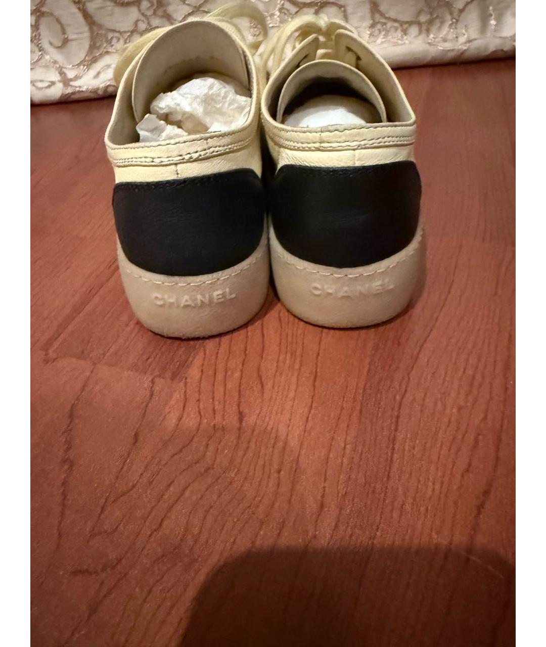 CHANEL Кожаные кеды, фото 3