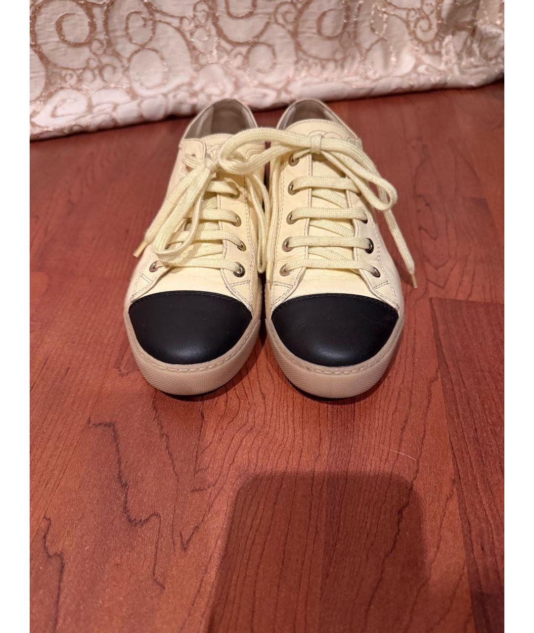 CHANEL Кожаные кеды, фото 4