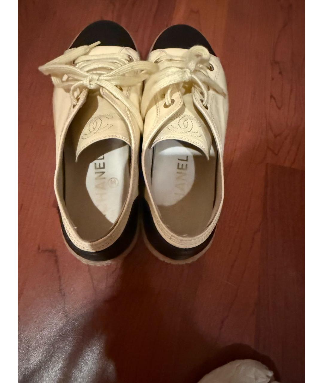 CHANEL Кожаные кеды, фото 2