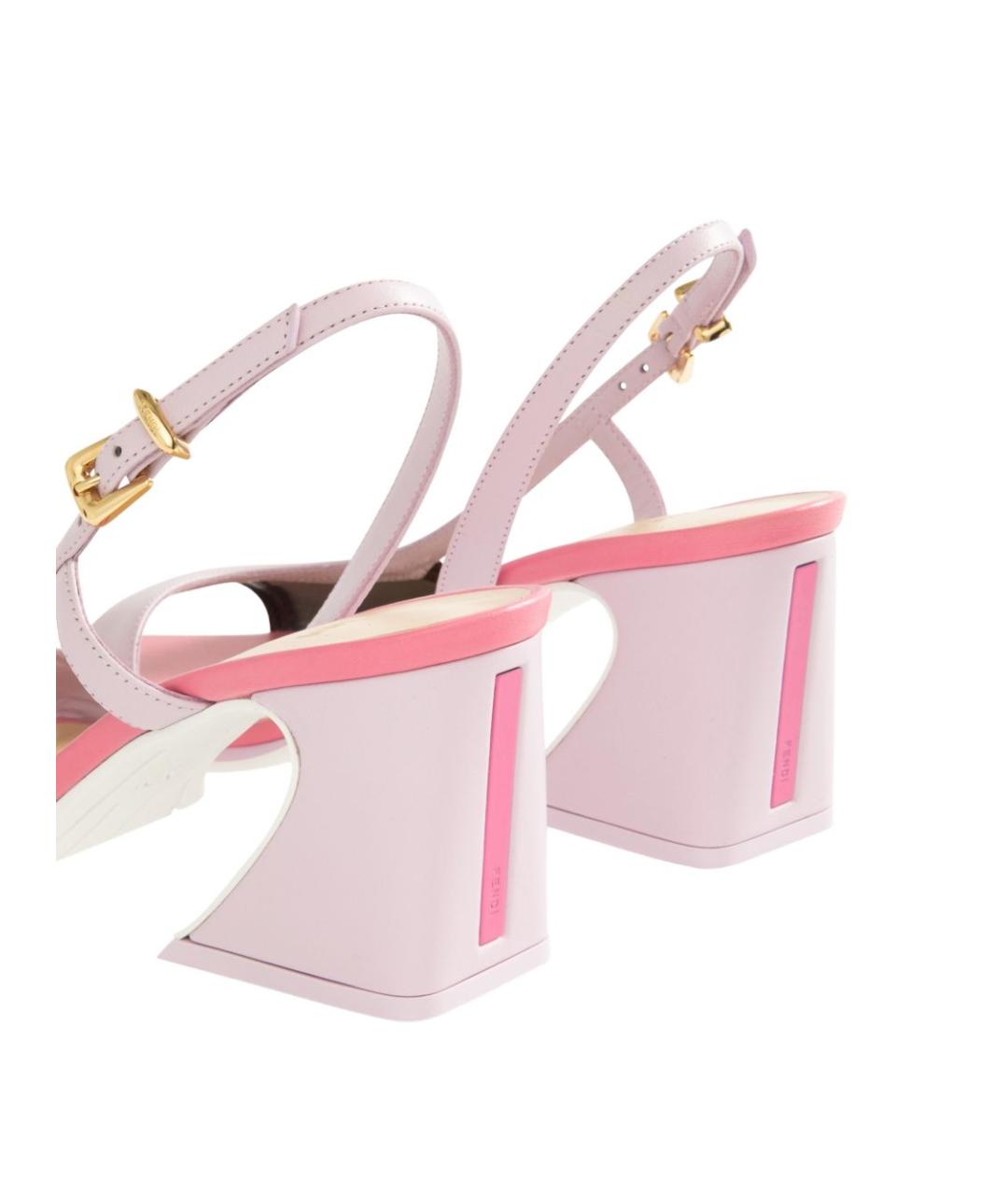 FENDI Розовые босоножки, фото 2