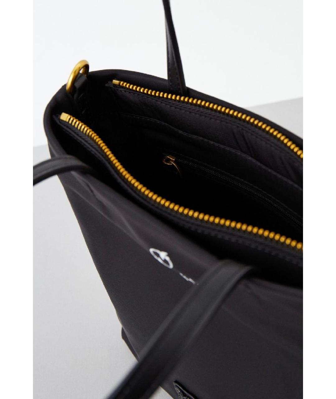 PINKO Черная сумка с короткими ручками, фото 5