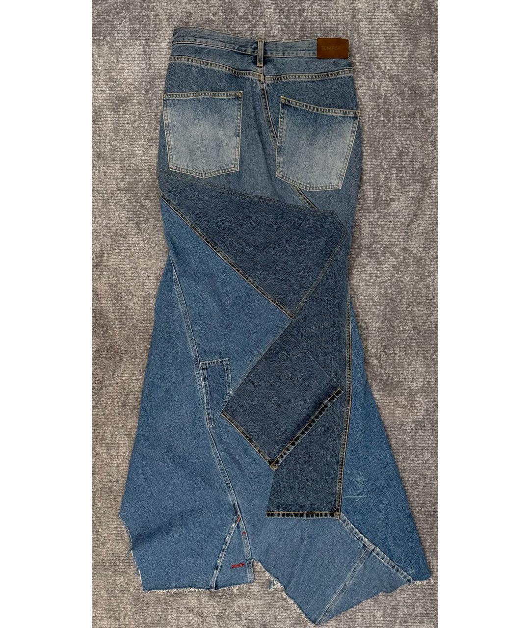 TOM FORD Голубая деним юбка макси, фото 4