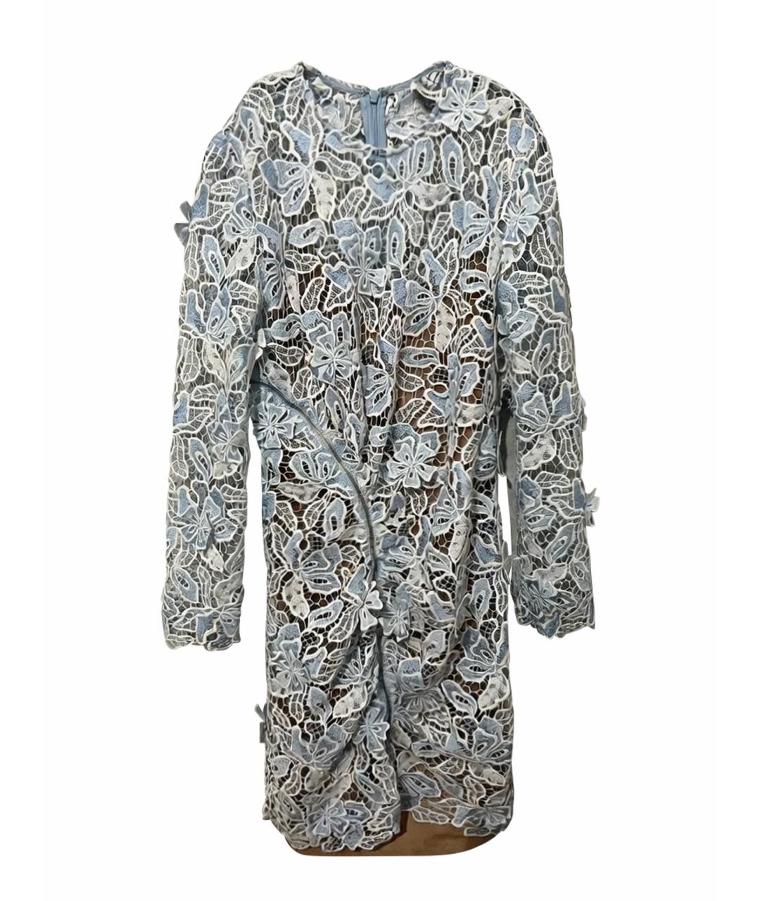 SELF-PORTRAIT Голубое коктейльное платье, фото 1