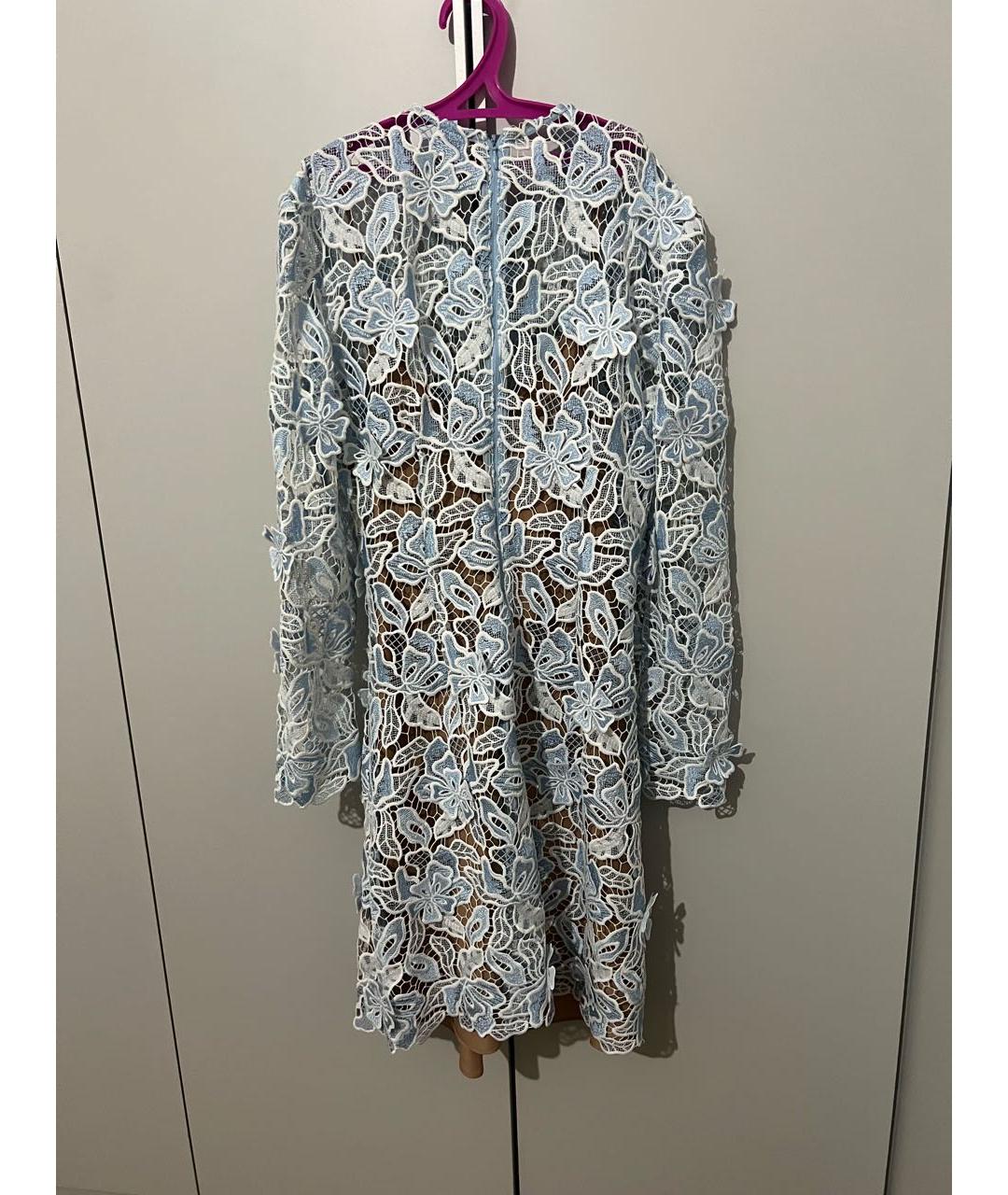 SELF-PORTRAIT Голубое коктейльное платье, фото 2