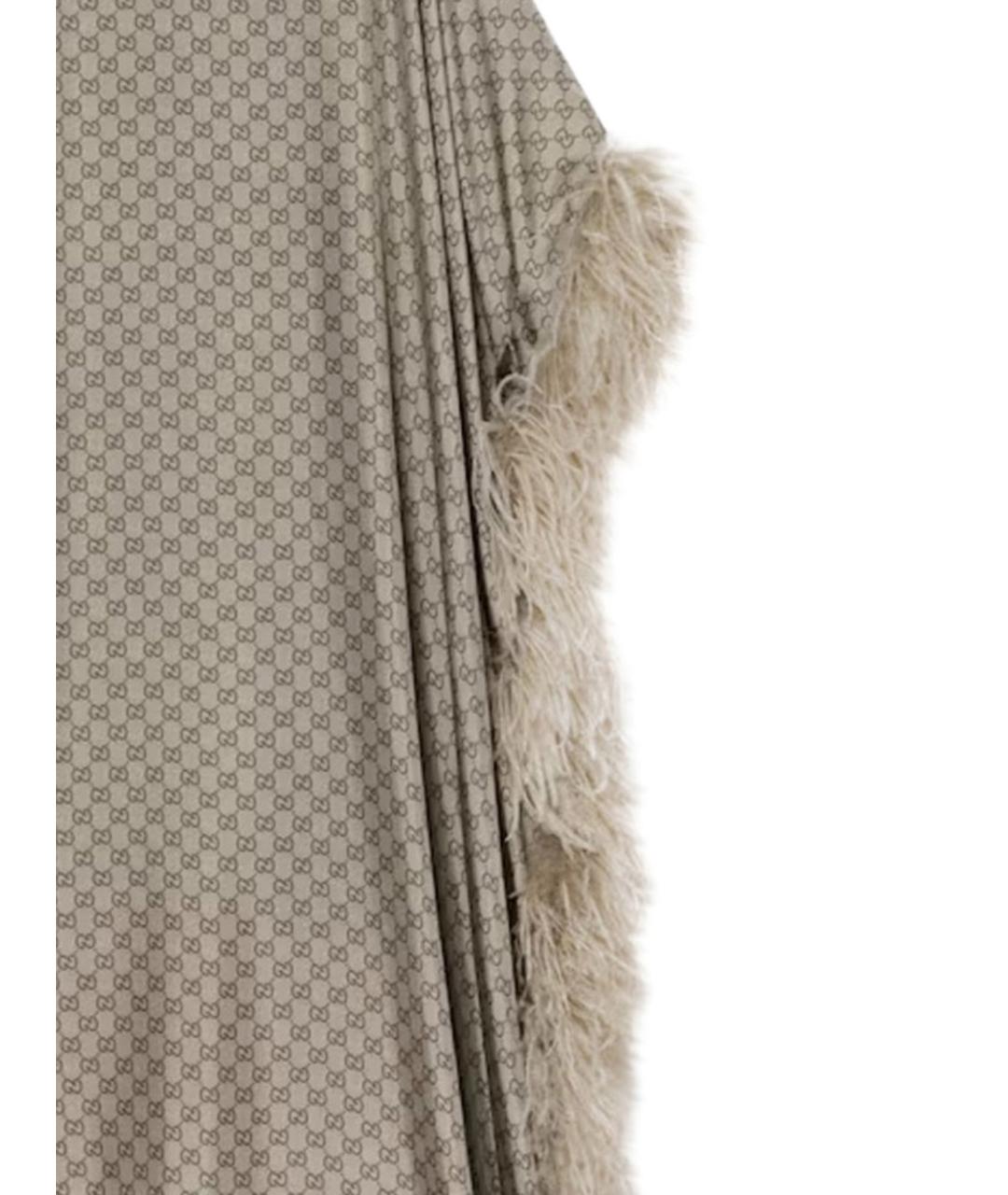 GUCCI Бежевое шелковое вечернее платье, фото 2