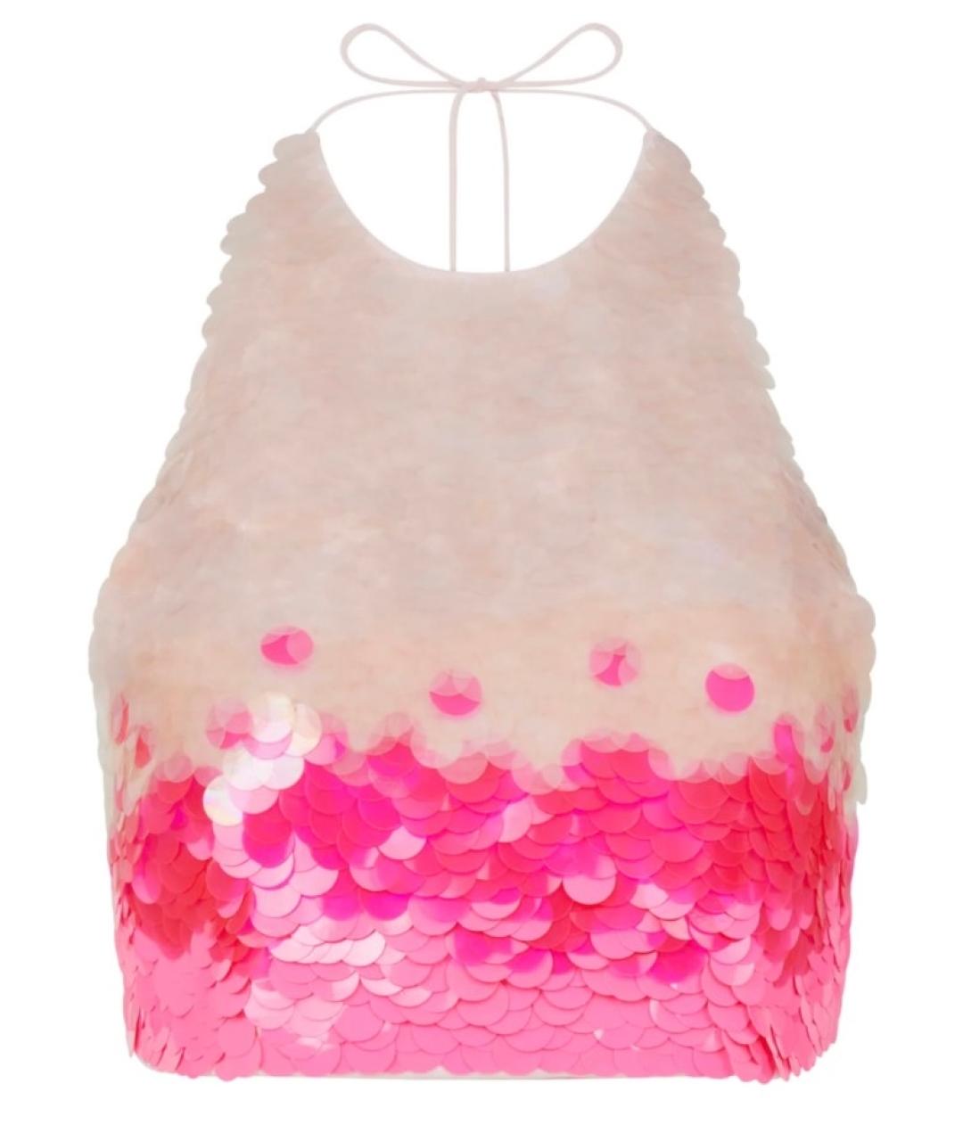 DAVID KOMA Розовая вискозная майка, фото 1