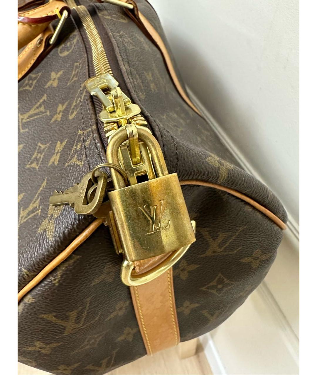 LOUIS VUITTON Коричневая дорожная/спортивная сумка, фото 7