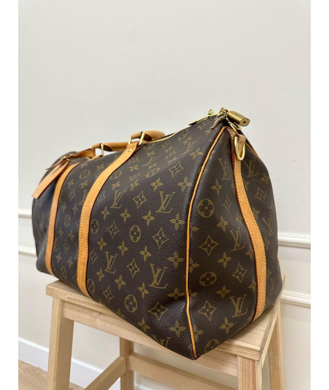 LOUIS VUITTON Коричневая дорожная/спортивная сумка, фото 2