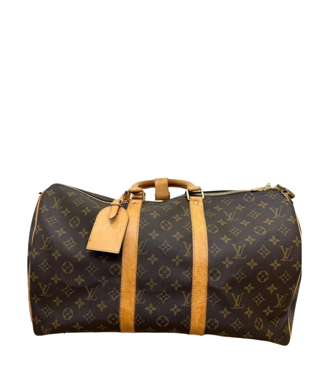 LOUIS VUITTON Коричневая дорожная/спортивная сумка, фото 1