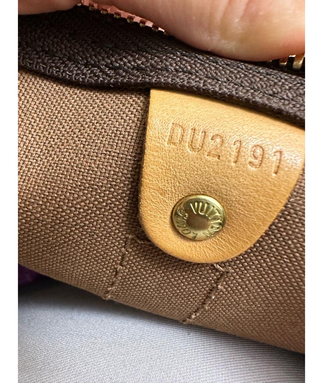 LOUIS VUITTON Коричневая дорожная/спортивная сумка, фото 5