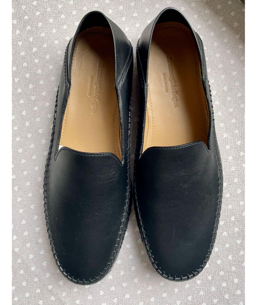 ERMENEGILDO ZEGNA XXX Черные кожаные лоферы, фото 3