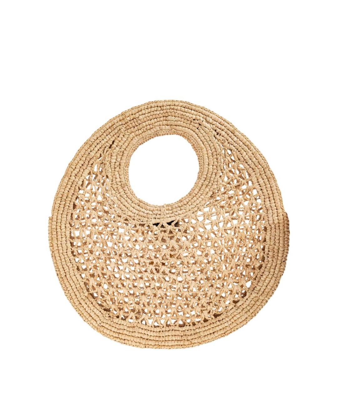 JACQUEMUS Бежевая пелетеная сумка с короткими ручками, фото 4