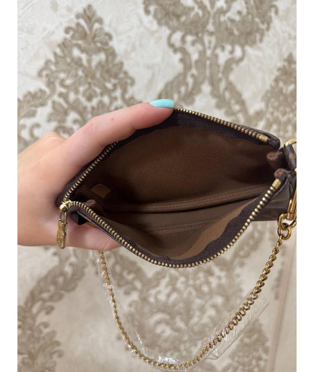 LOUIS VUITTON Коричневая сумка с короткими ручками, фото 4