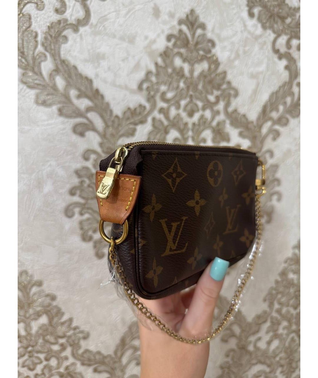 LOUIS VUITTON Коричневая сумка с короткими ручками, фото 3