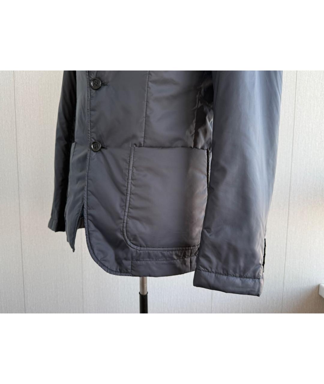 HUGO BOSS Темно-синяя полиэстеровая куртка, фото 6