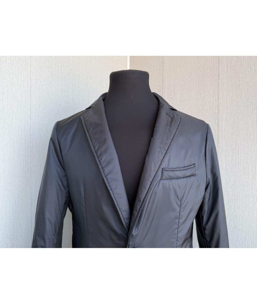 HUGO BOSS Темно-синяя полиэстеровая куртка, фото 5