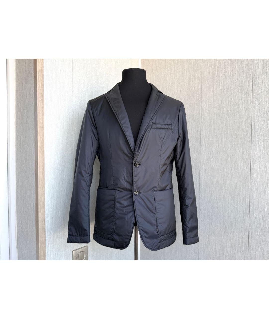 HUGO BOSS Темно-синяя полиэстеровая куртка, фото 9