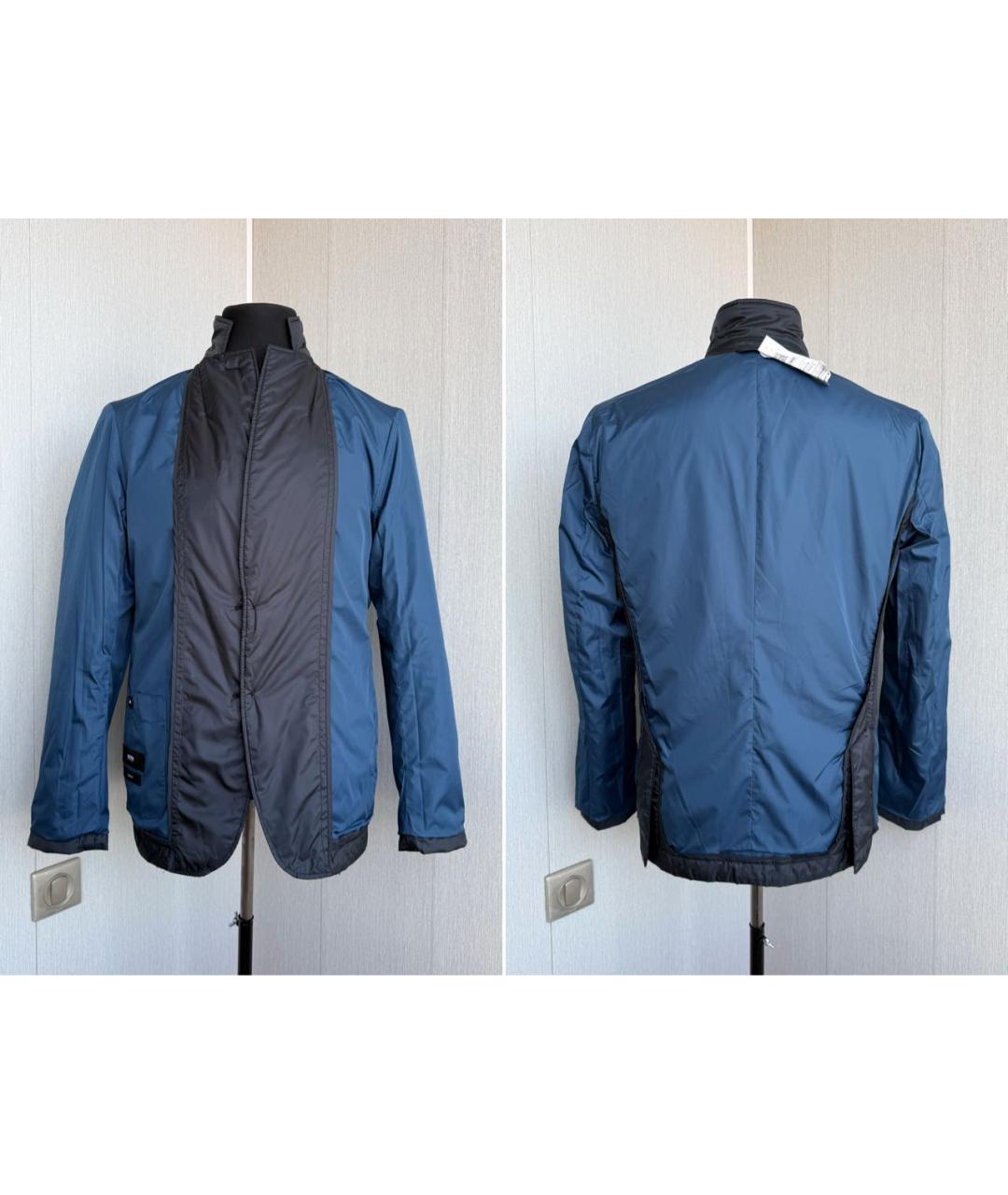 HUGO BOSS Темно-синяя полиэстеровая куртка, фото 7