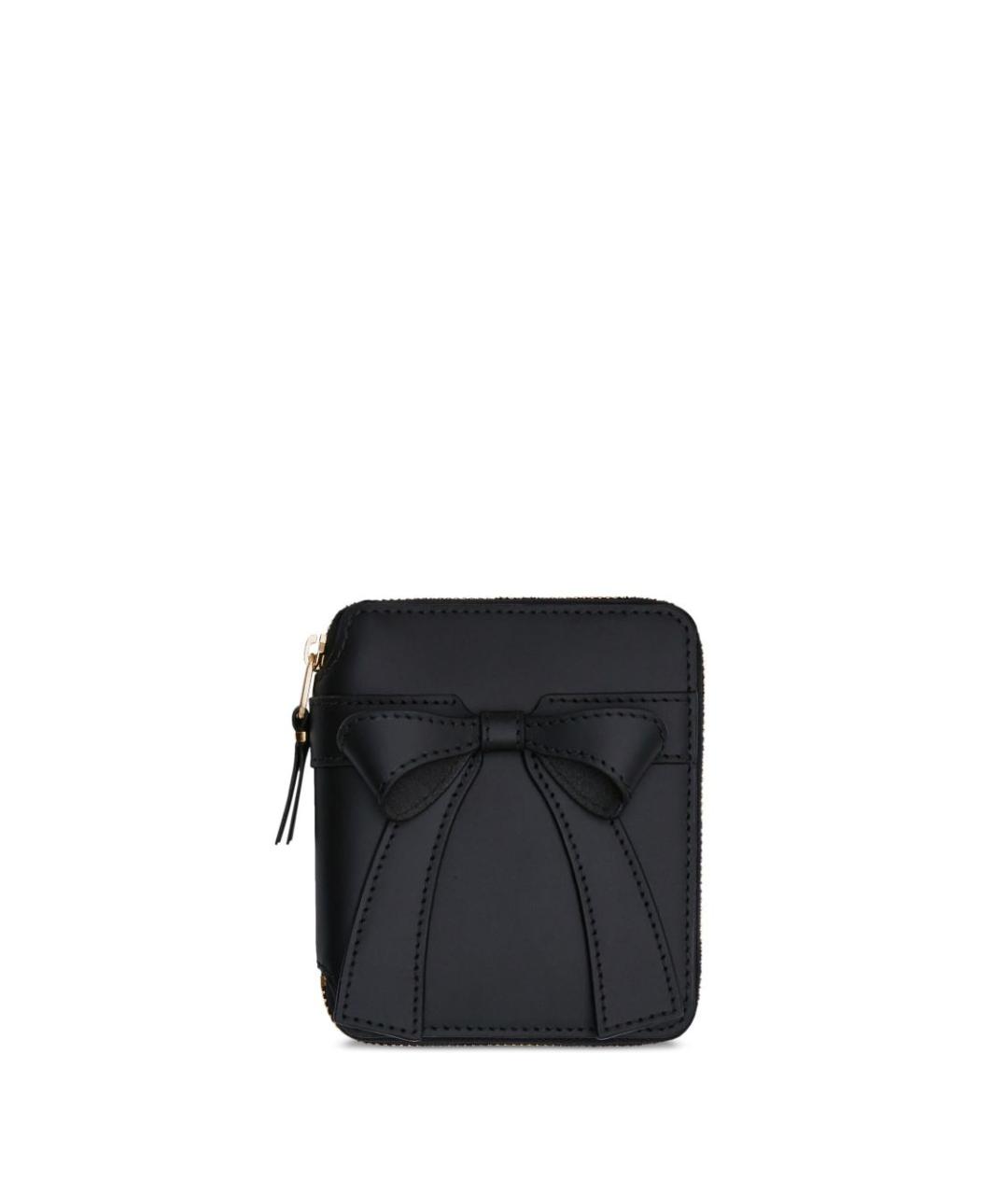 COMME DES GARÇONS Черный кожаный кошелек, фото 1