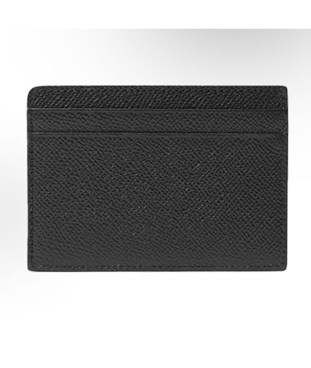 BURBERRY Черный кожаный кардхолдер, фото 3