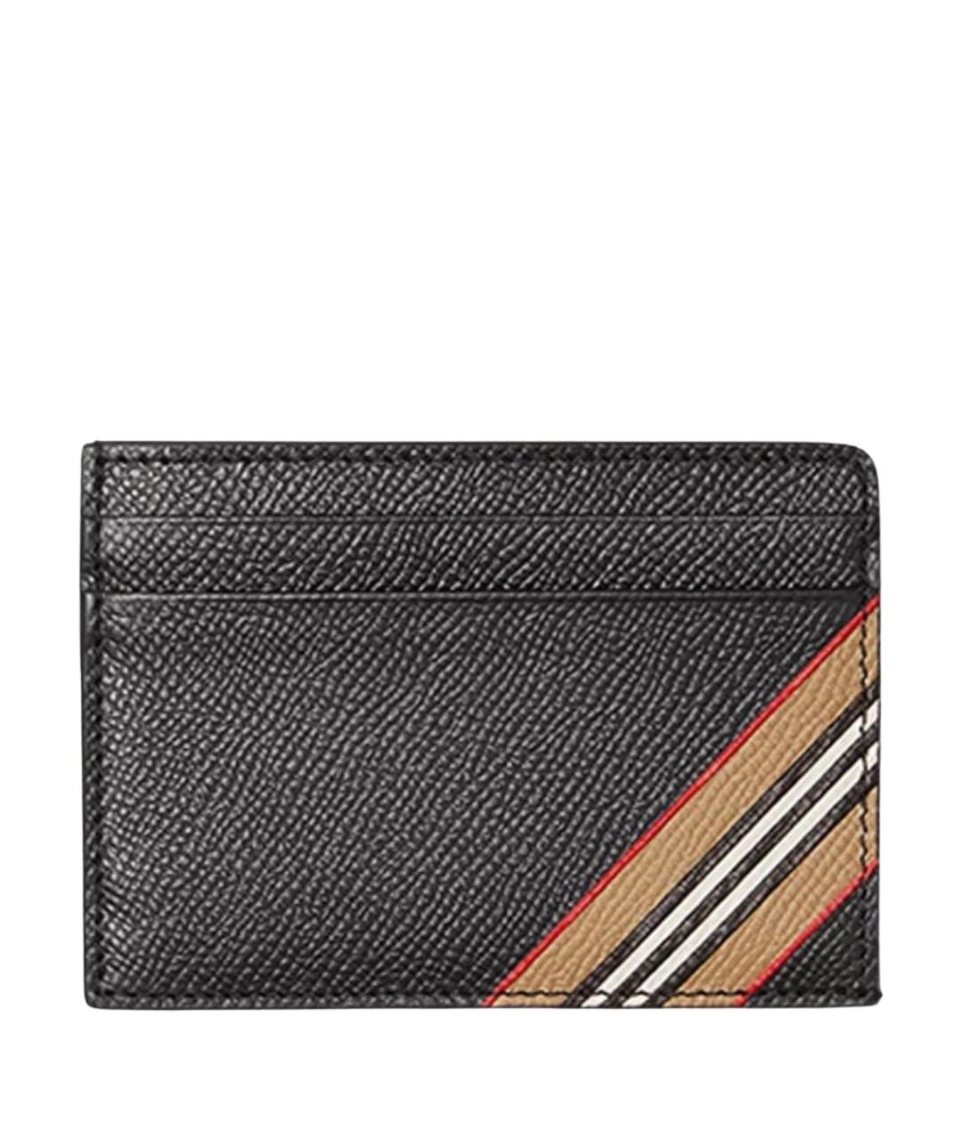 BURBERRY Черный кожаный кардхолдер, фото 1