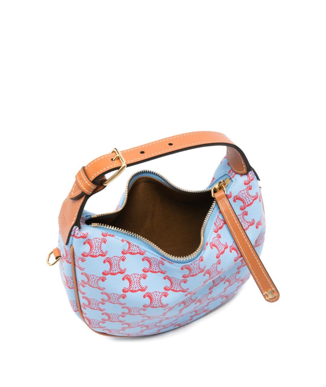 CELINE Голубая сумка через плечо, фото 3