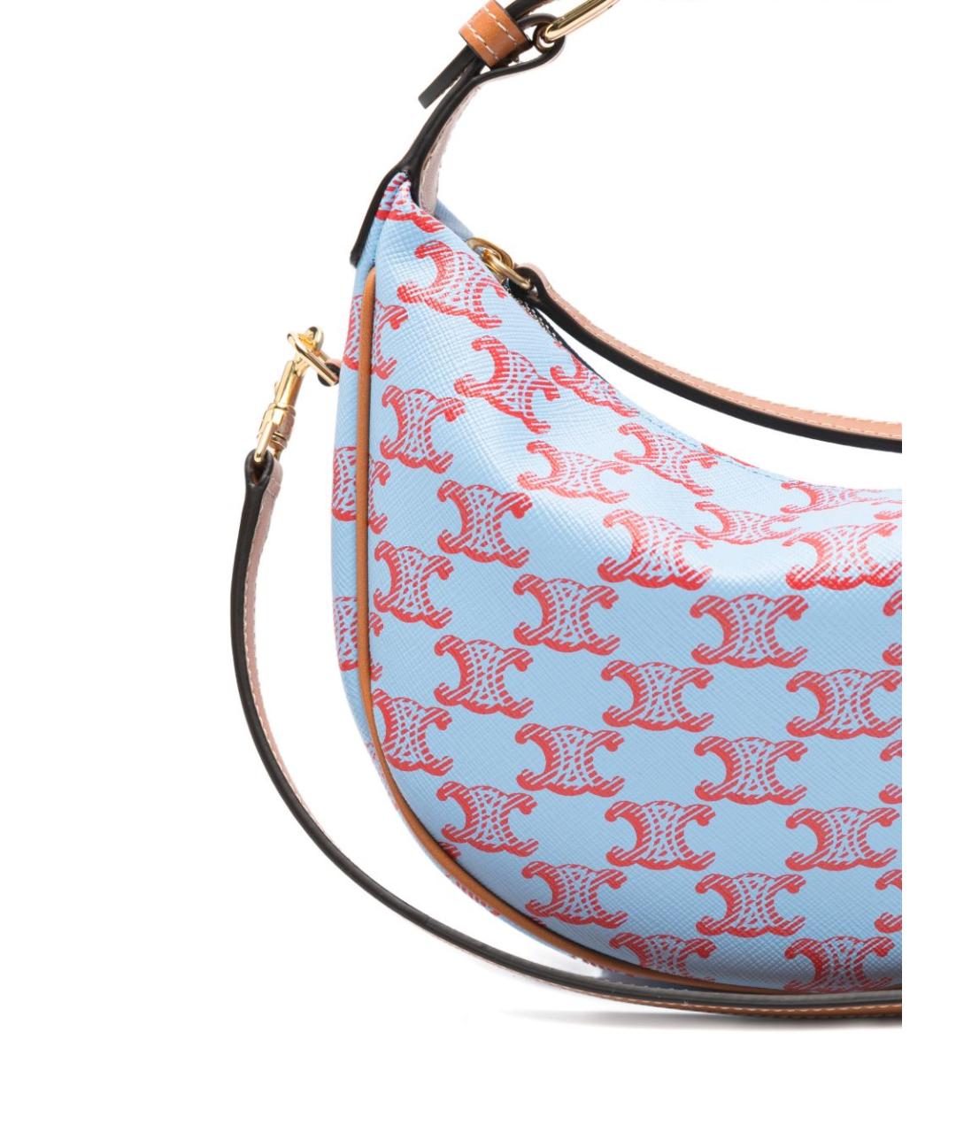 CELINE Голубая сумка через плечо, фото 2