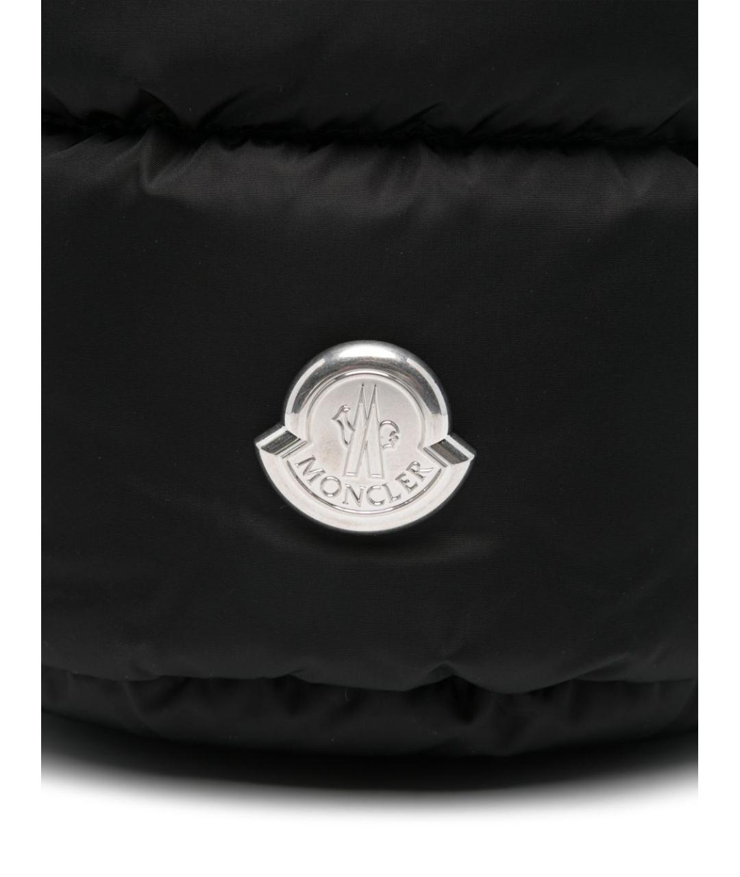 MONCLER Черная синтетическая сумка с короткими ручками, фото 3