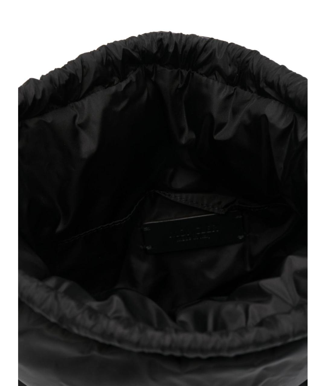 MONCLER Черная синтетическая сумка с короткими ручками, фото 4