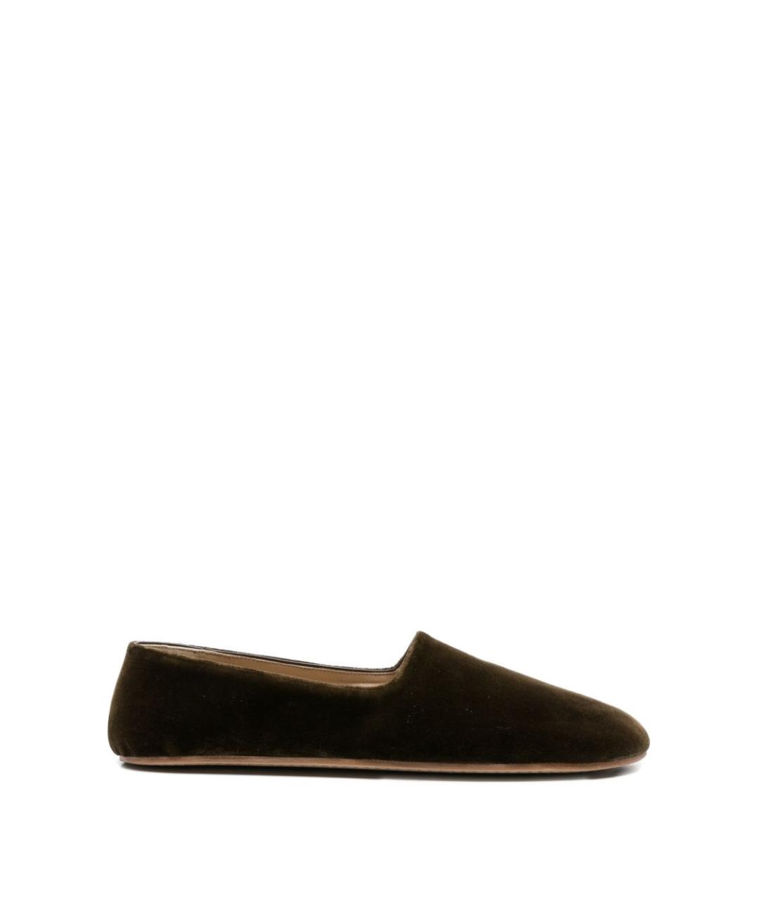 THE ROW Коричневые лодочки на низком каблуке, фото 1