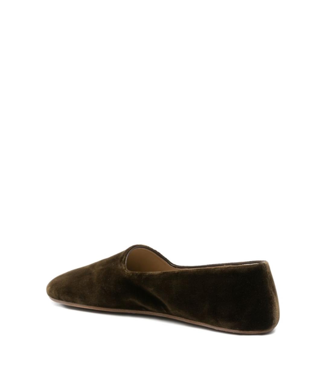 THE ROW Коричневые лодочки на низком каблуке, фото 2