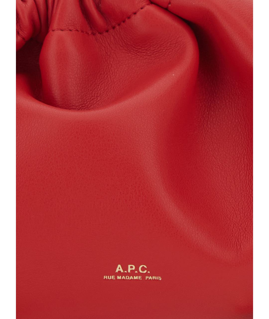 A.P.C. Красная сумка через плечо из искусственной кожи, фото 2