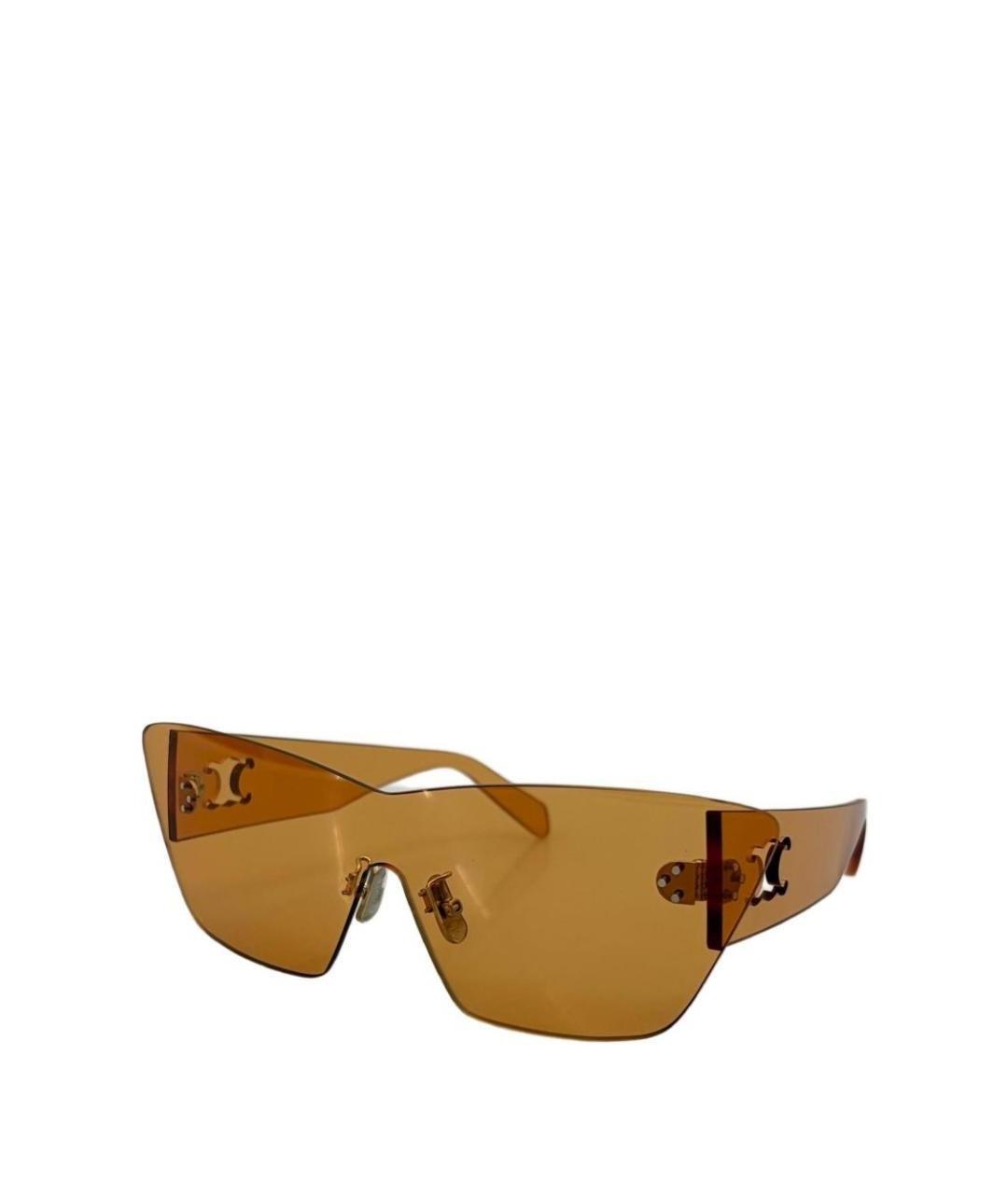 CELINE Бежевые солнцезащитные очки, фото 3