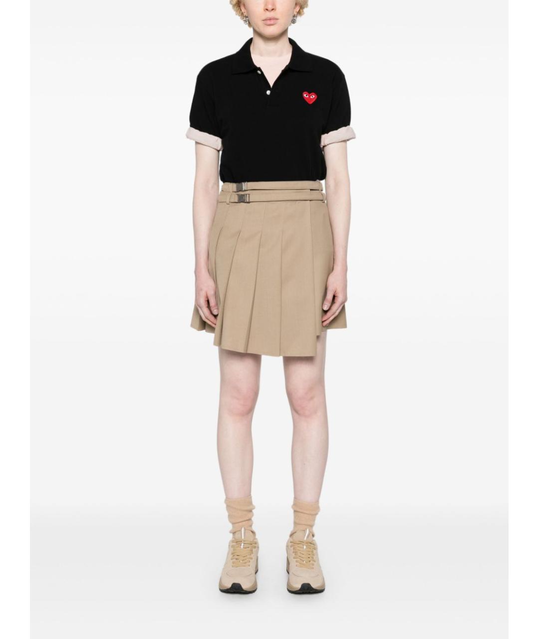 COMME DES GARÇONS Черная хлопковая футболка, фото 2